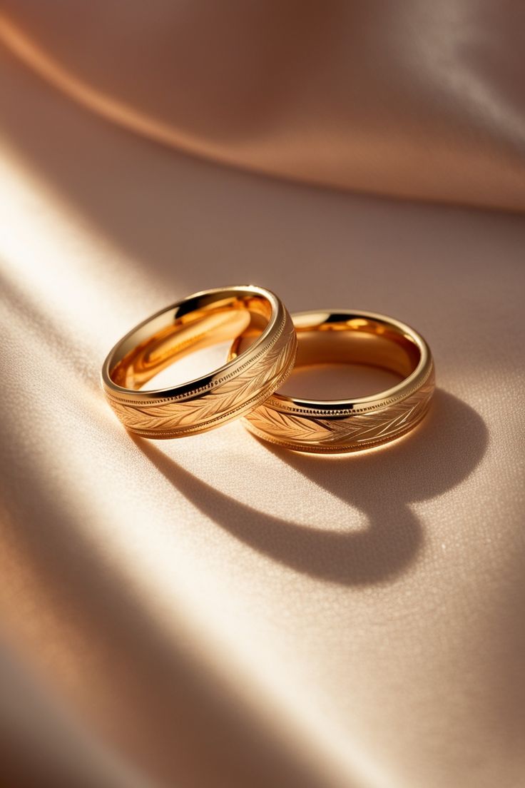 Gold wedding rings